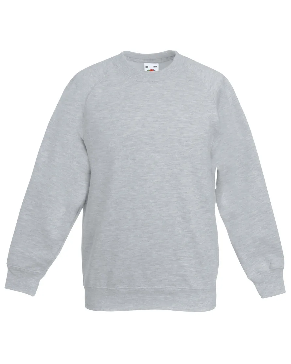 62039 Fruit Of The Loom Children's Classic Raglan Sweatshirt