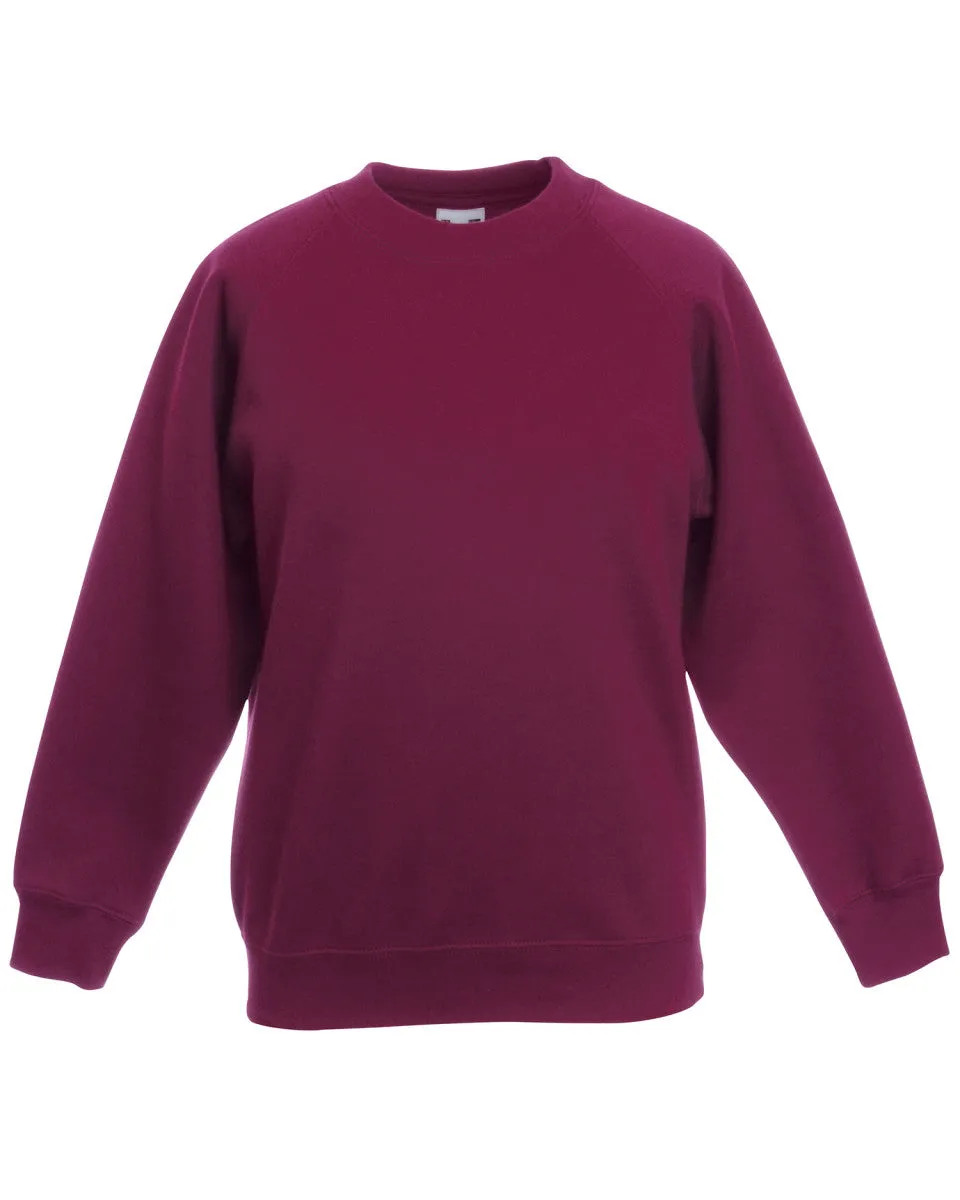 62039 Fruit Of The Loom Children's Classic Raglan Sweatshirt