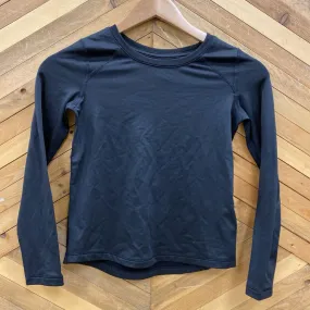 90 Degree by Reflex - Kids L/S Baselayer Top: Black-children-7/8Y