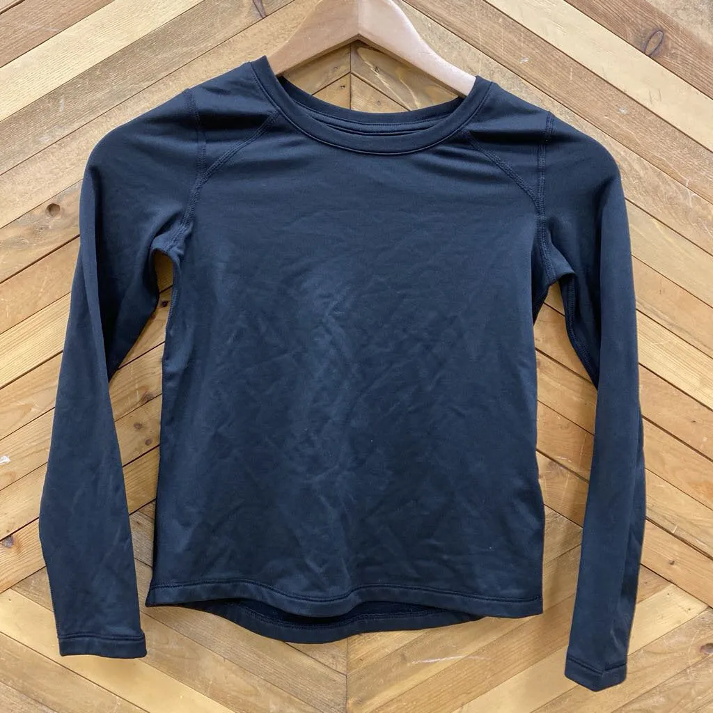 90 Degree by Reflex - Kids L/S Baselayer Top: Black-children-7/8Y