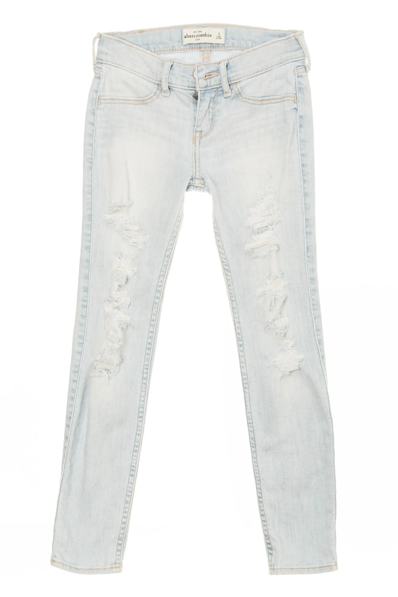 Abercrombie - Light Blue Ripped Skinny Jeans - 8