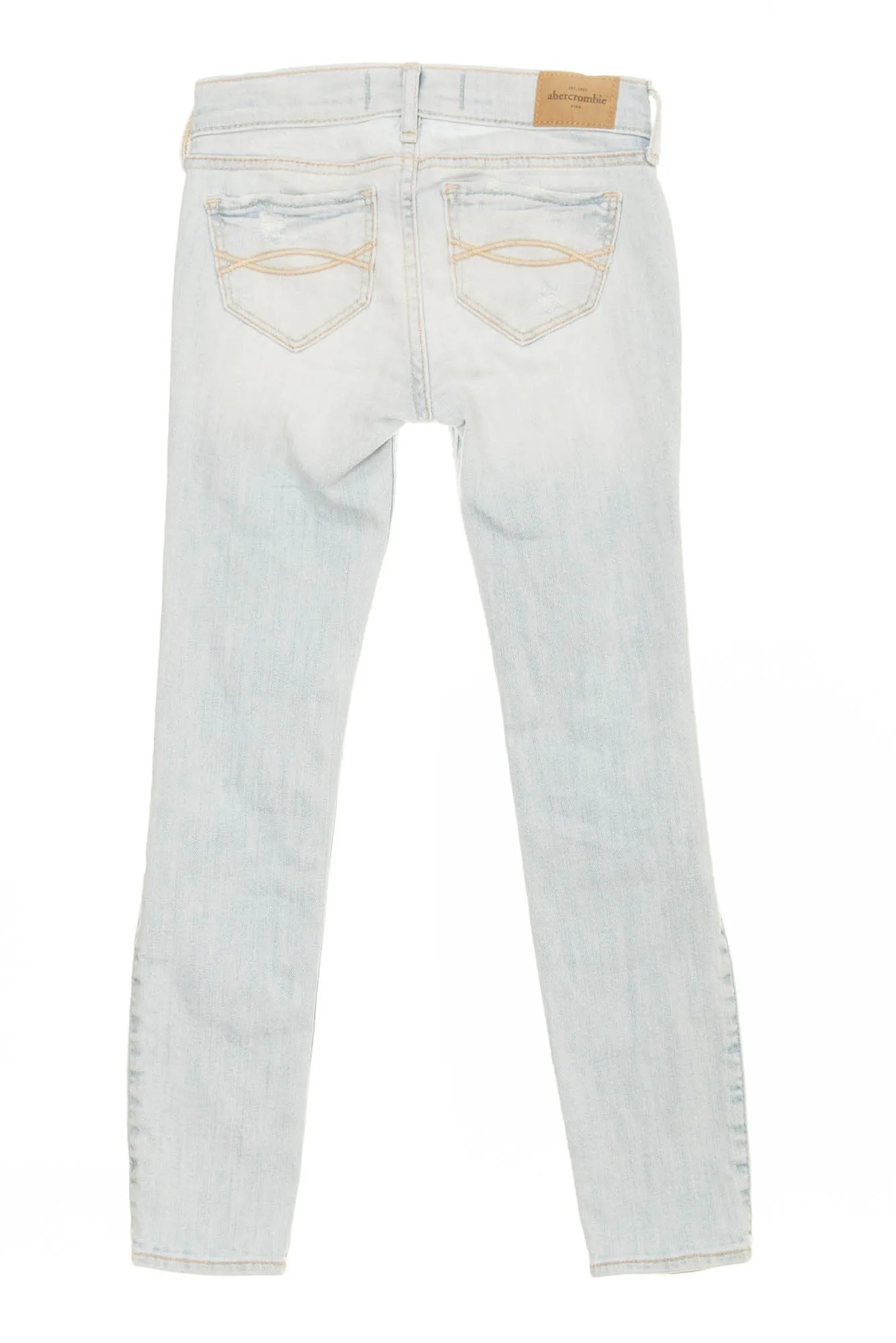 Abercrombie - Light Blue Ripped Skinny Jeans - 8