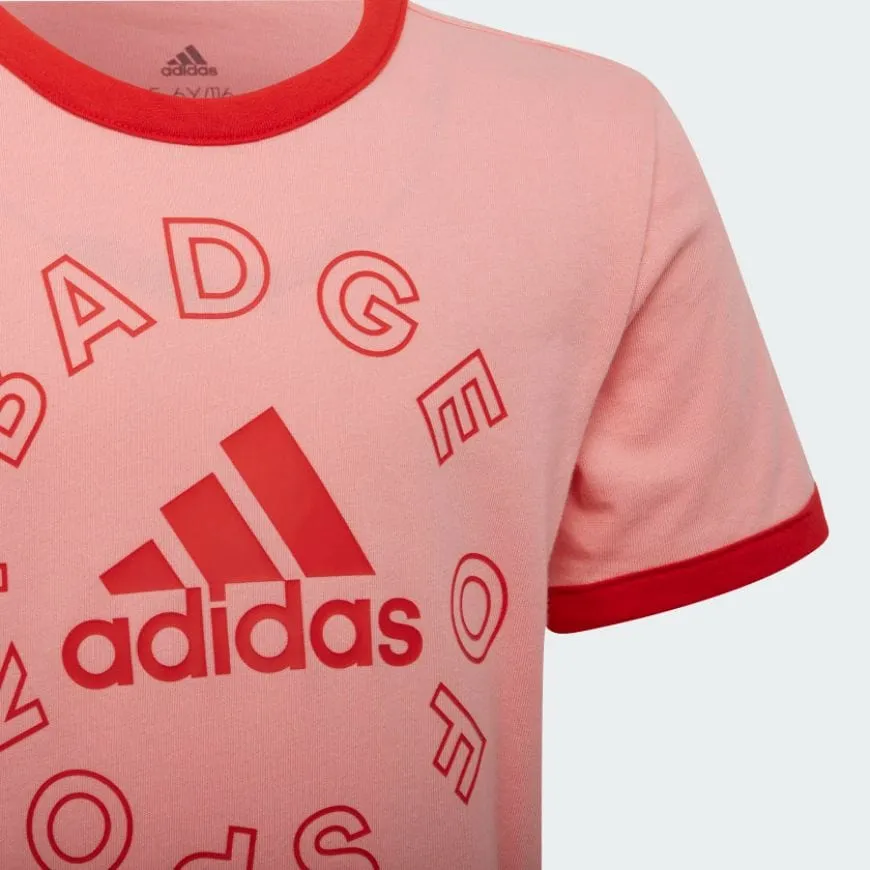 Adidas Essentials Logo Kids-Unisex Lifestyle Suit Pink/Red