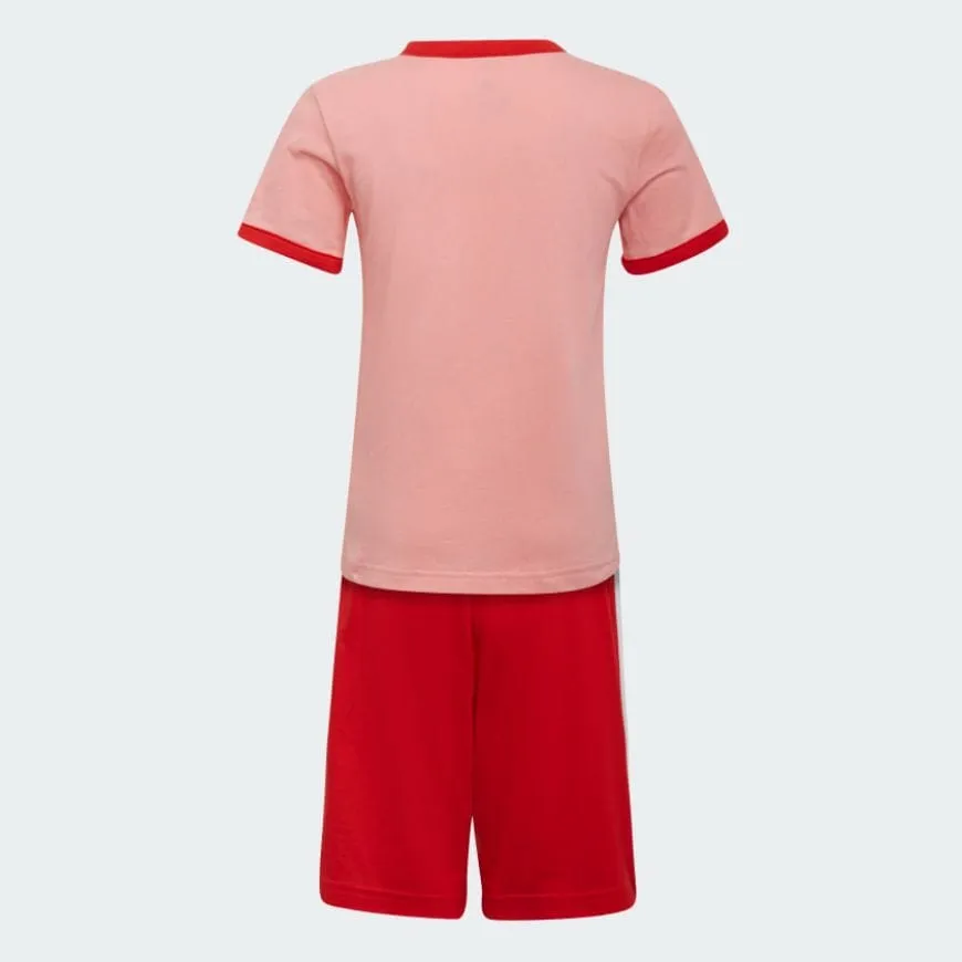 Adidas Essentials Logo Kids-Unisex Lifestyle Suit Pink/Red