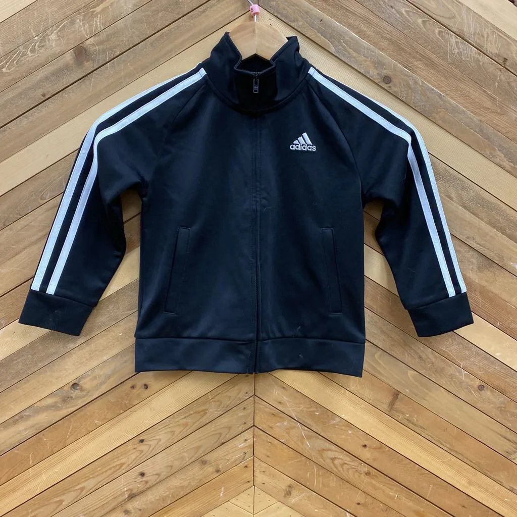 Adidas - Kids Full-Zip Track Jacket : Black-children-3T