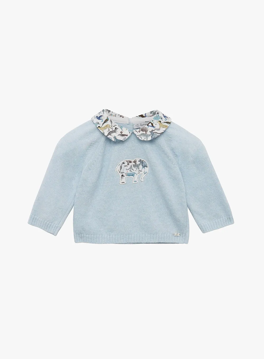 Baby Knitted Set in Zoo Print