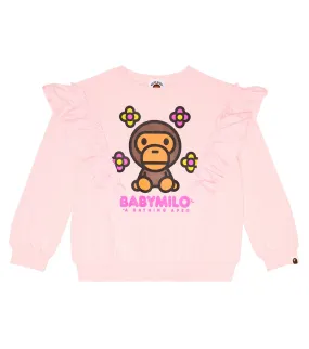 Baby Milo cotton BAPE sweatshirt, pink