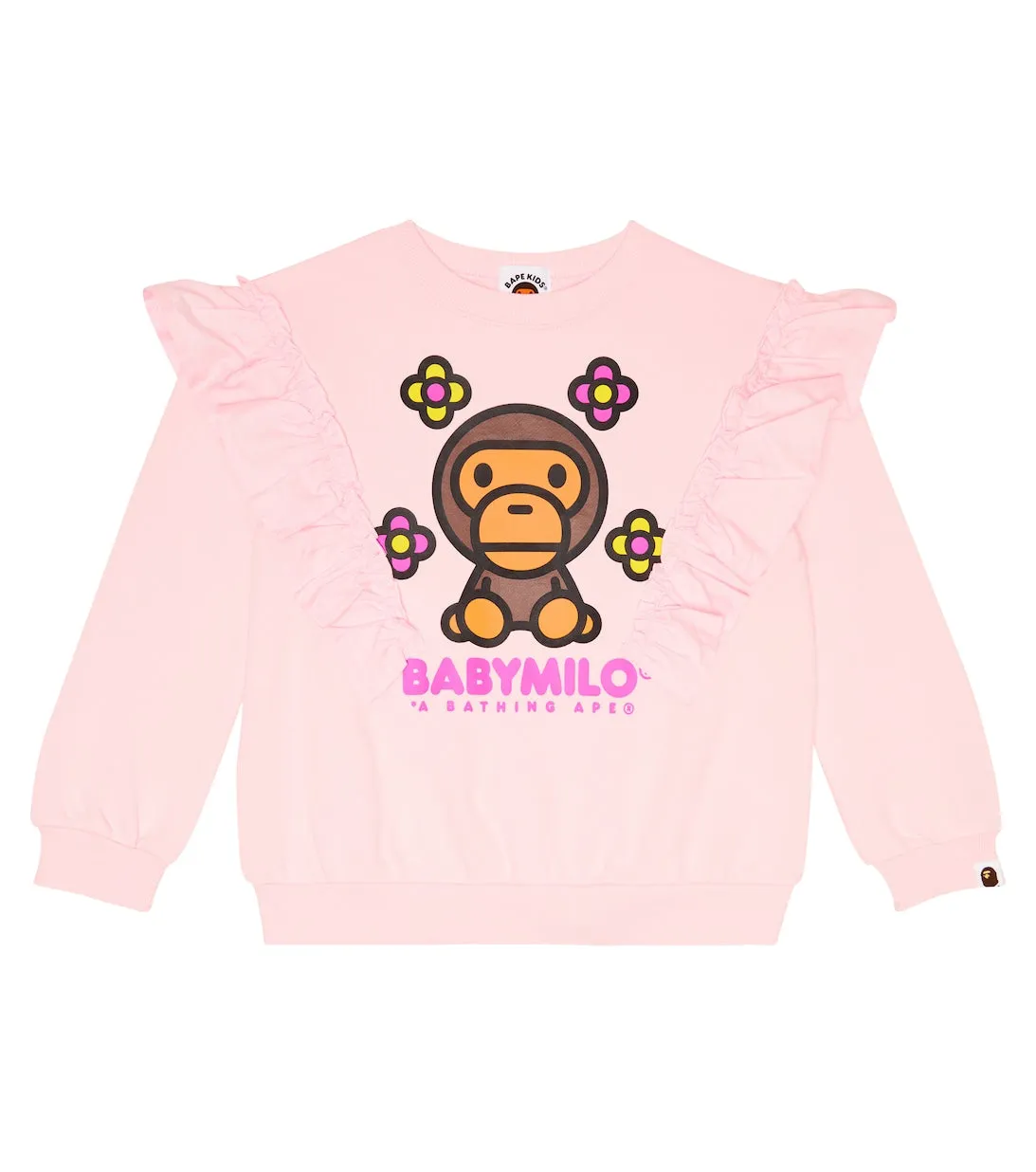 Baby Milo cotton BAPE sweatshirt, pink