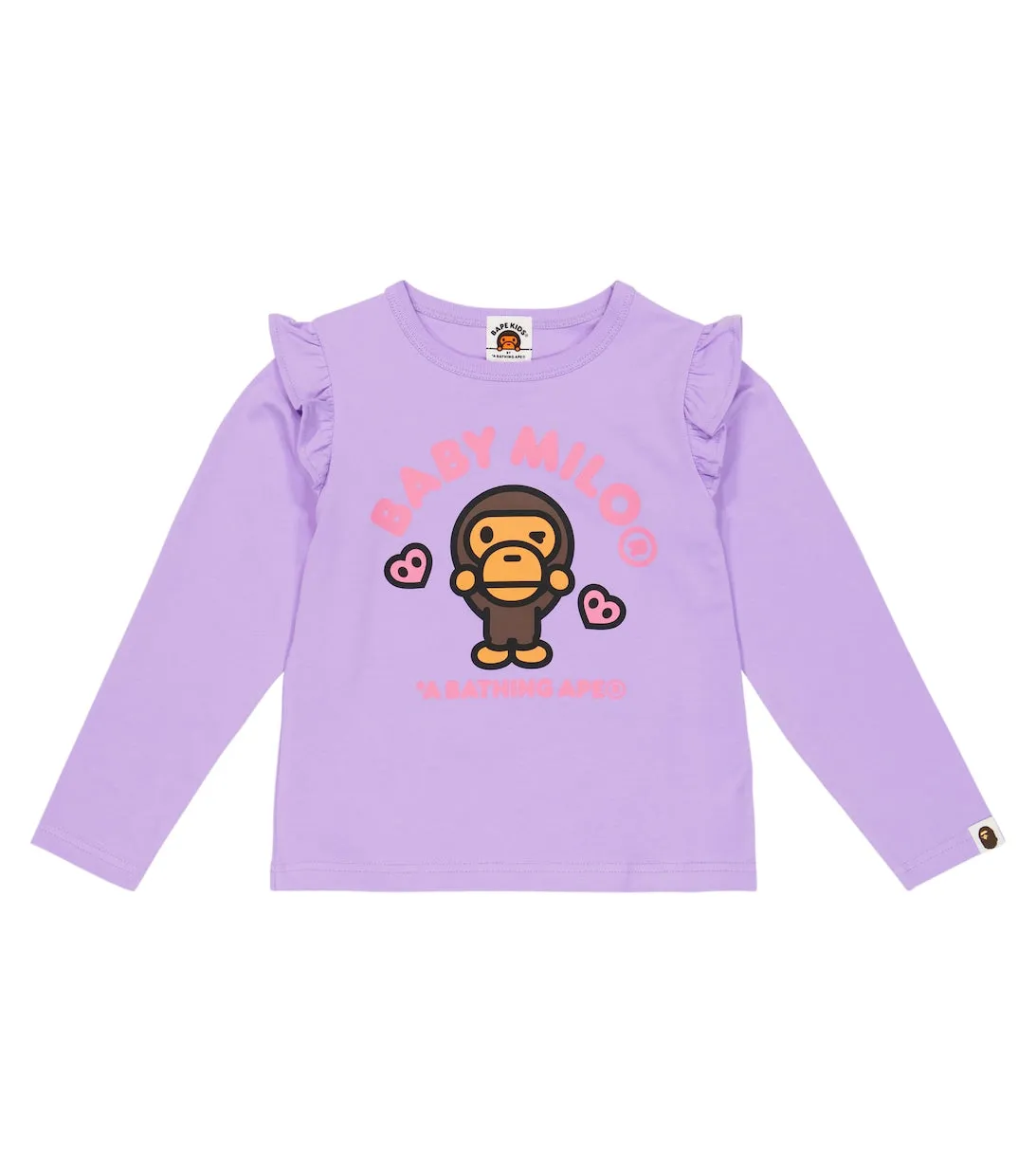 BAPE Cotton Jersey Baby Milo Top, Purple