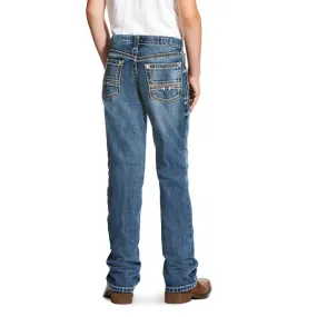 Boys Ariat 10021160 B4 Relaxed Coltrane Boot Cut Jean