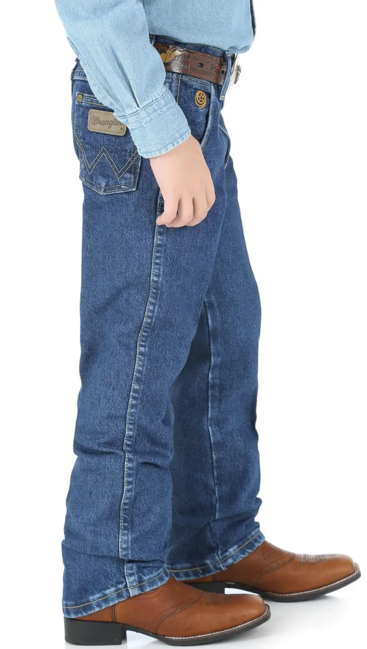 Boy's Wranger 13BGSHD George Strait Heavyweight Stone Denim Cowboy Cut® Collection Original Fit Jeans (8-16)