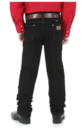 Boy's Wrangler 13MWBBK Overdyed Black Cowboy Cut® Collection Original Fit Jeans (8-18)