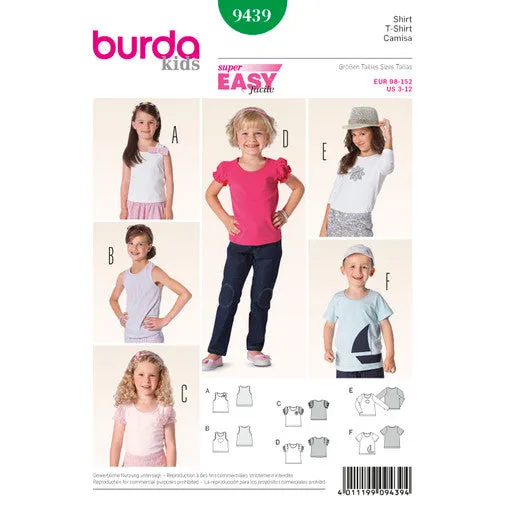 Burda Children's Tops 9439