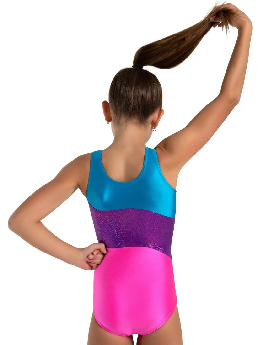 Capezio Level Up 3 Panel Gymnastics Leotard Girls 12027C