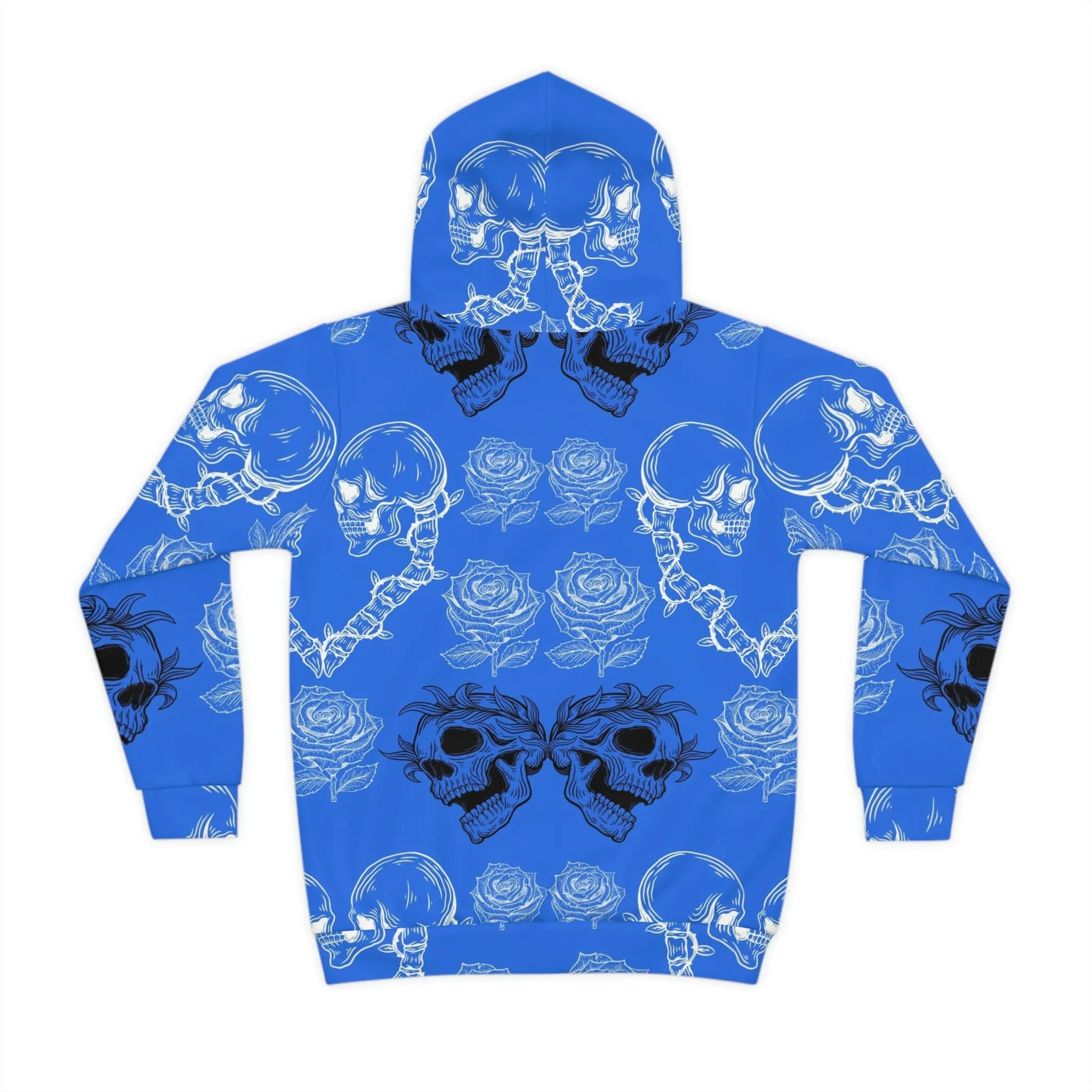 Children's Blue Skulls Front Pocket Hoodie