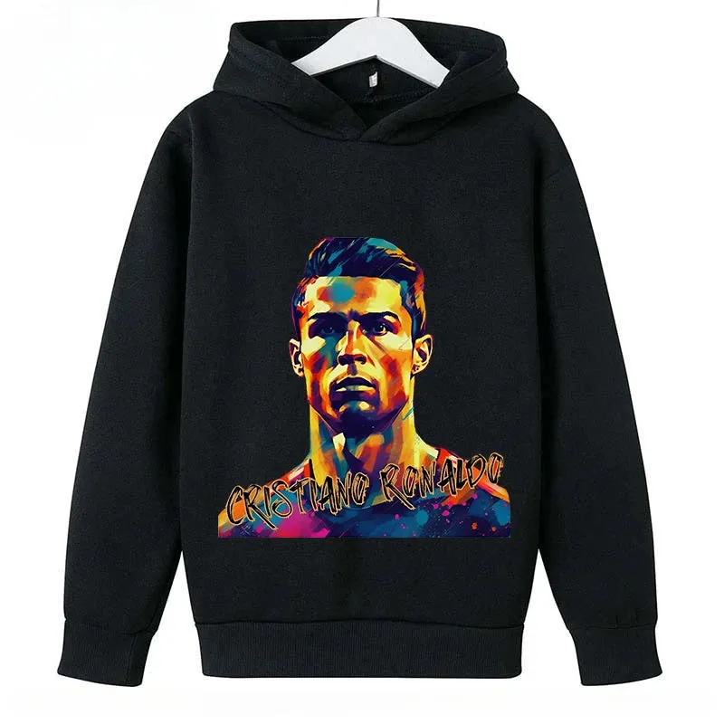 Children's Clothing Casual Children's Hoodie Spring and Autumn Sports Sweatshirt for Boys and Girls Ronaldo Printed Bluey