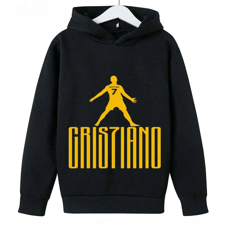 Children's Clothing Casual Children's Hoodie Spring and Autumn Sports Sweatshirt for Boys and Girls Ronaldo Printed Bluey