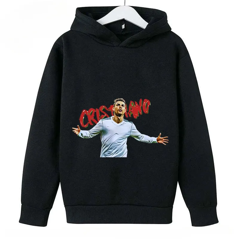 Children's Clothing Casual Children's Hoodie Spring and Autumn Sports Sweatshirt for Boys and Girls Ronaldo Printed Bluey