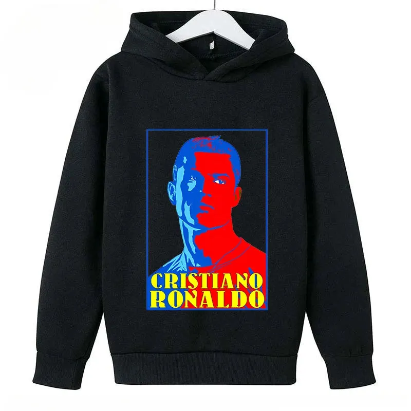 Children's Clothing Casual Children's Hoodie Spring and Autumn Sports Sweatshirt for Boys and Girls Ronaldo Printed Bluey