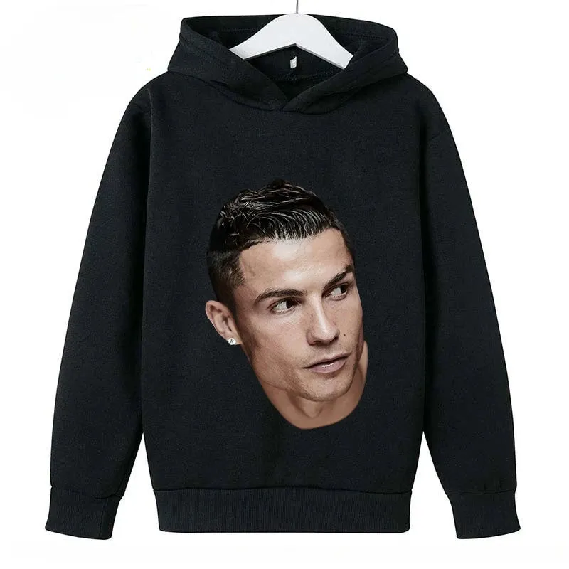 Children's Clothing Casual Children's Hoodie Spring and Autumn Sports Sweatshirt for Boys and Girls Ronaldo Printed Bluey