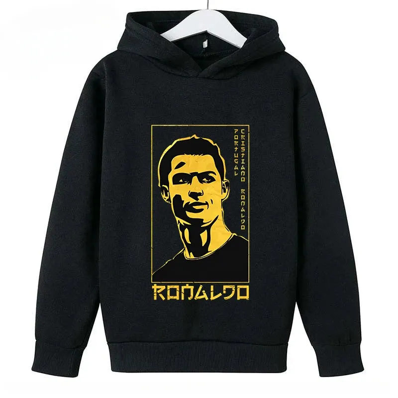 Children's Clothing Casual Children's Hoodie Spring and Autumn Sports Sweatshirt for Boys and Girls Ronaldo Printed Bluey