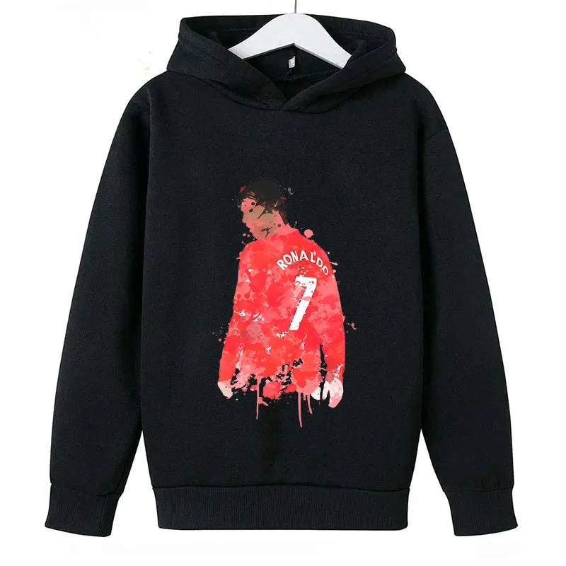 Children's Clothing Casual Children's Hoodie Spring and Autumn Sports Sweatshirt for Boys and Girls Ronaldo Printed Bluey