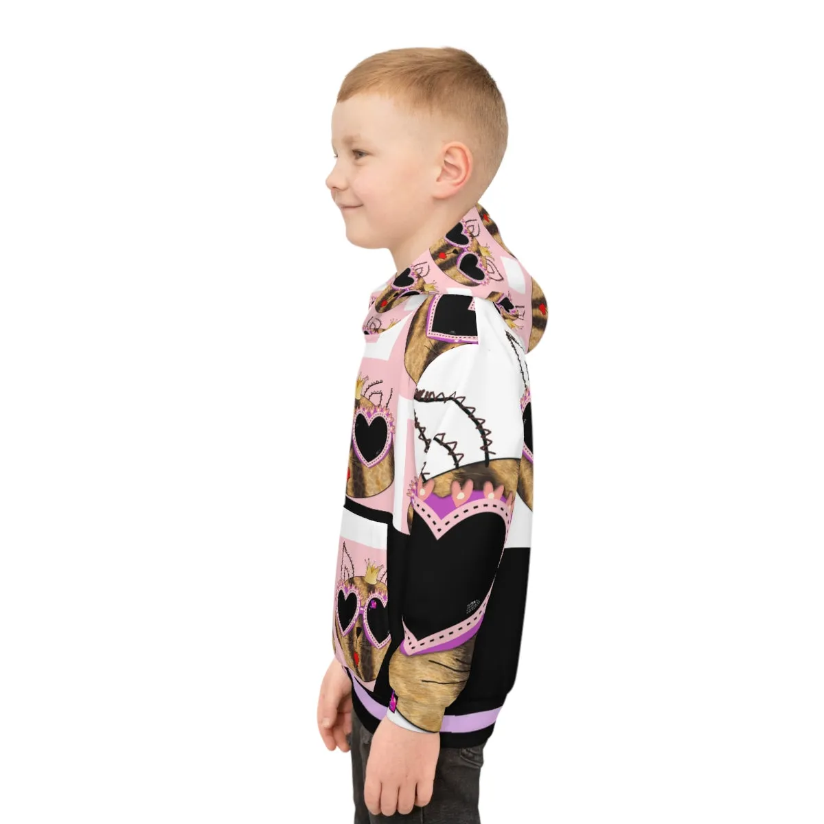 Children's Hoodie PRINCESS CAT AND RIBBONS