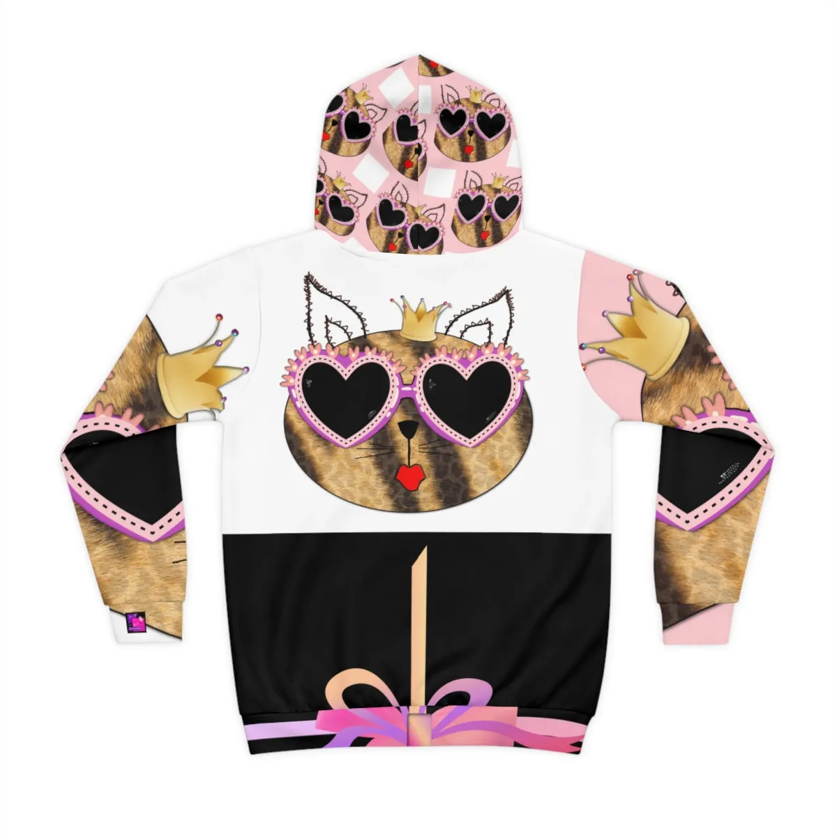 Children's Hoodie PRINCESS CAT AND RIBBONS