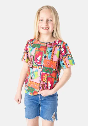 Children's Jungle Patchwork Print T-Shirt (Lani)