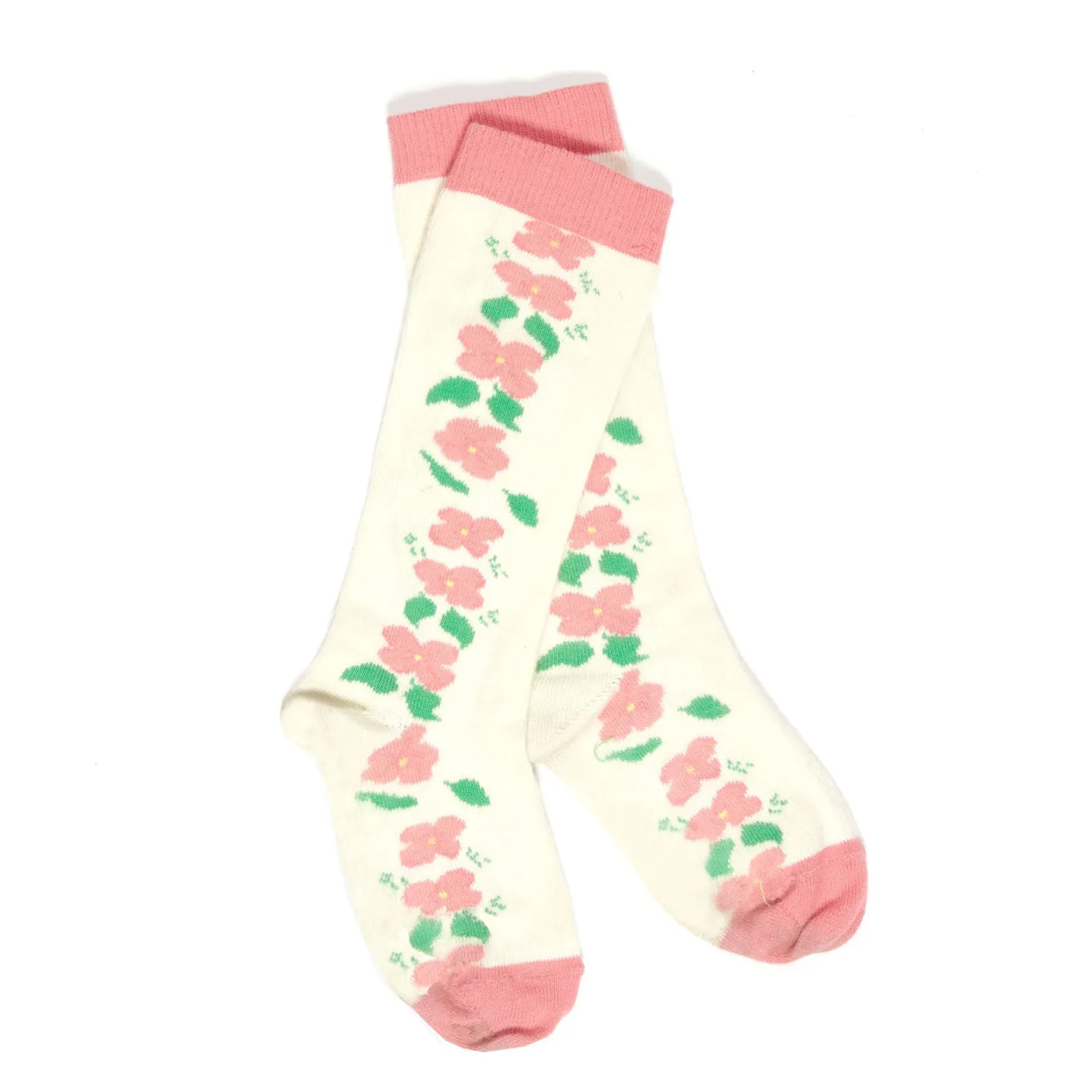 Children's Socks - Cream Floral