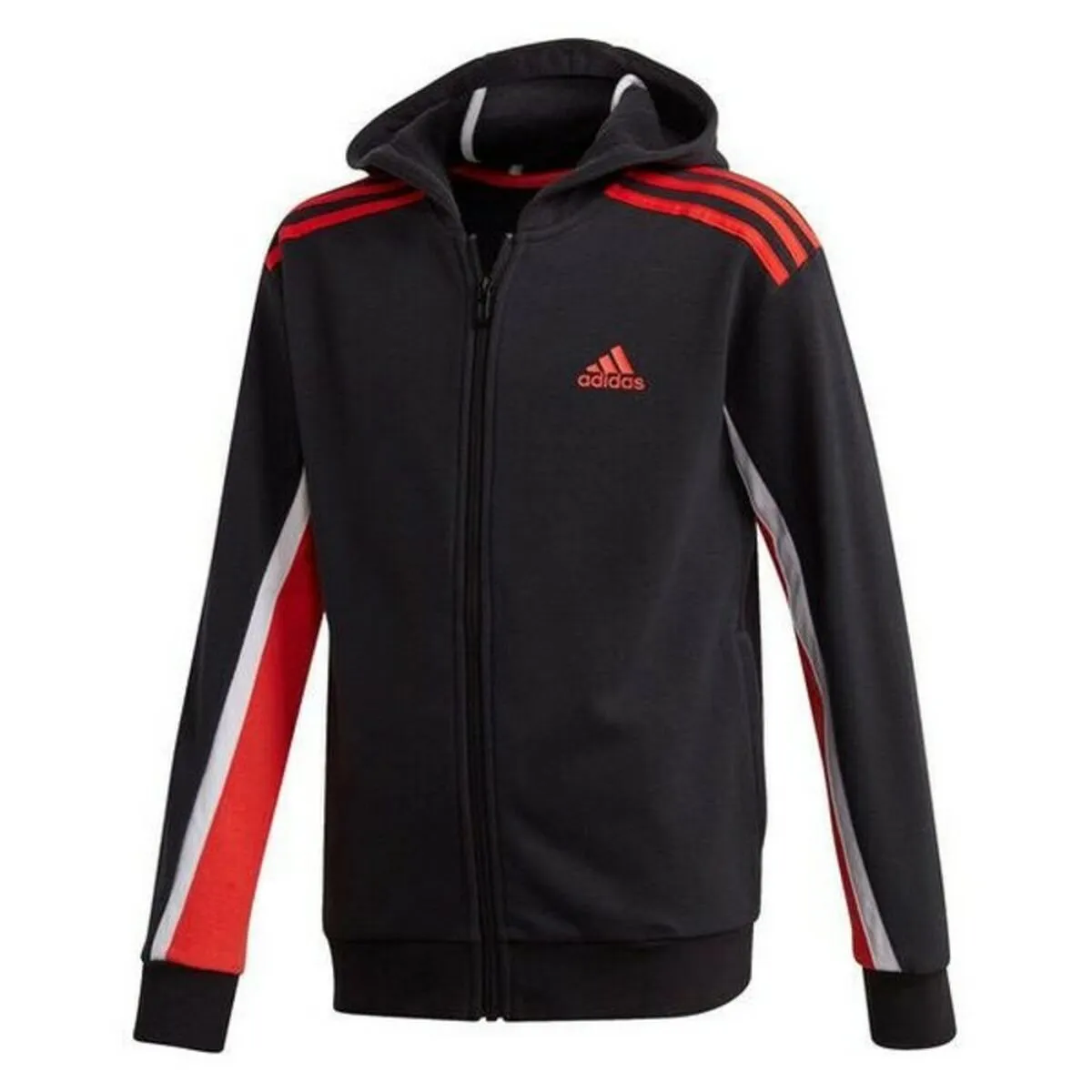 Children'S Sports Jacket Adidas B Bold Fzhd Black