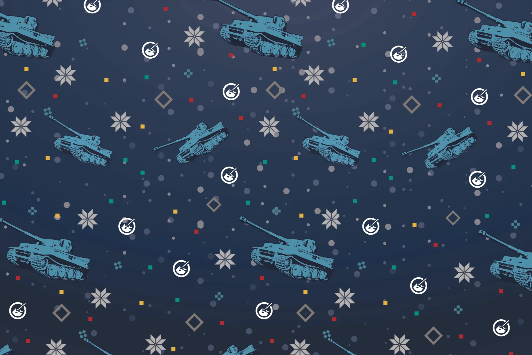 Christmas Tank Museum Wrapping Paper - Two sheet pack