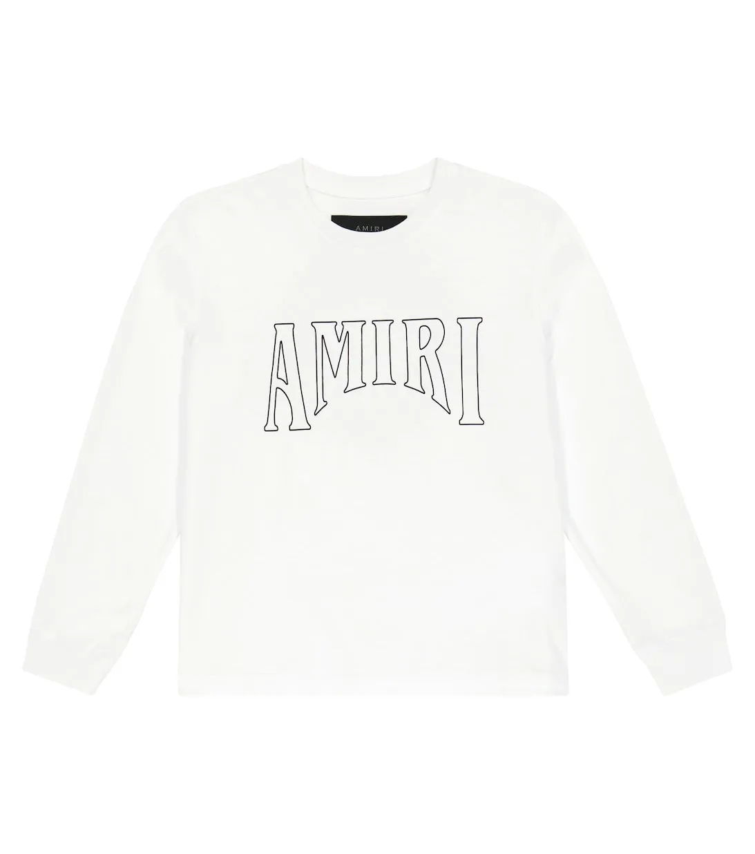 Cotton jersey sweatshirt with Amiri logo, white