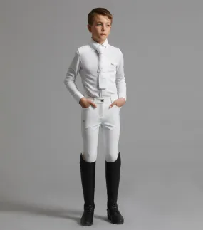 Derby Boys Competition Riding Breeches White