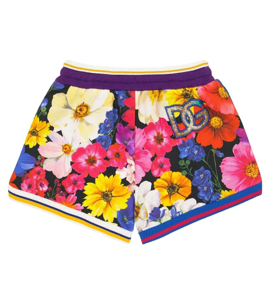 Dolce&Gabbana Floral Print Cotton Shorts, Multicolor