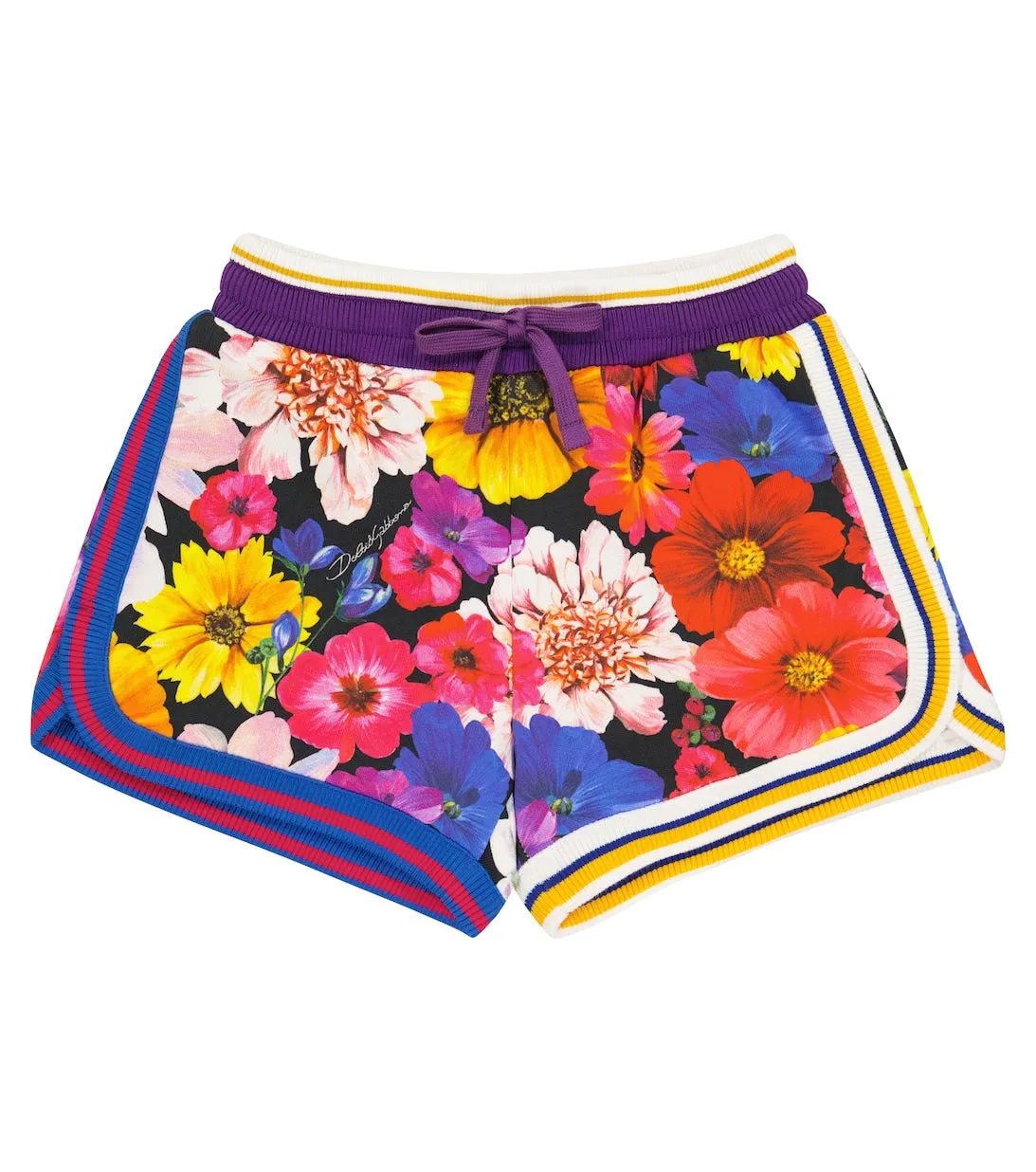 Dolce&Gabbana Floral Print Cotton Shorts, Multicolor