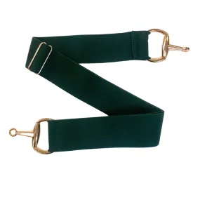 Elastic Snaffle Bit Belt in Hunter Green - One Size