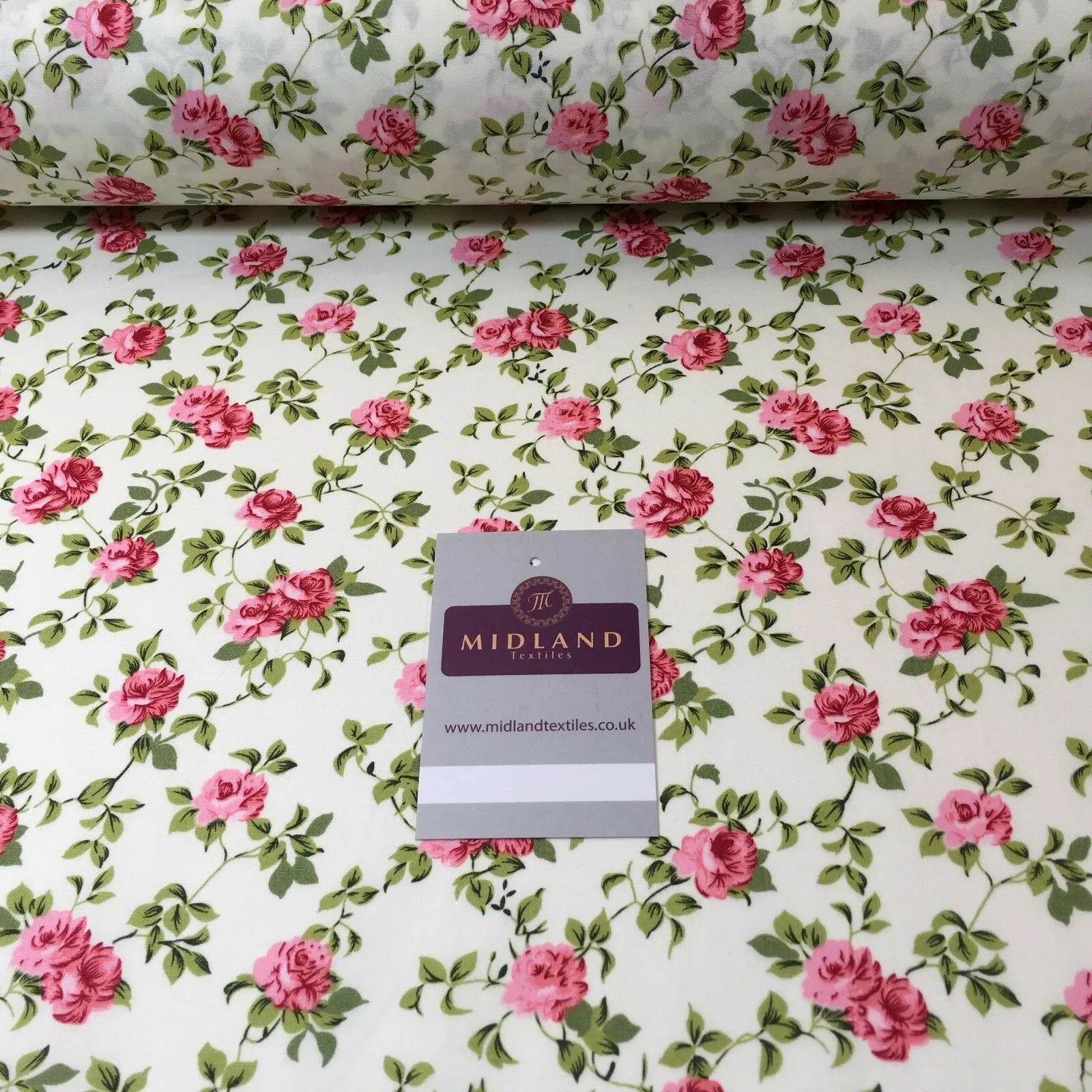 Floral Vintage Shabby Chic 100% Cotton printed fabric 44" M743 Mtex