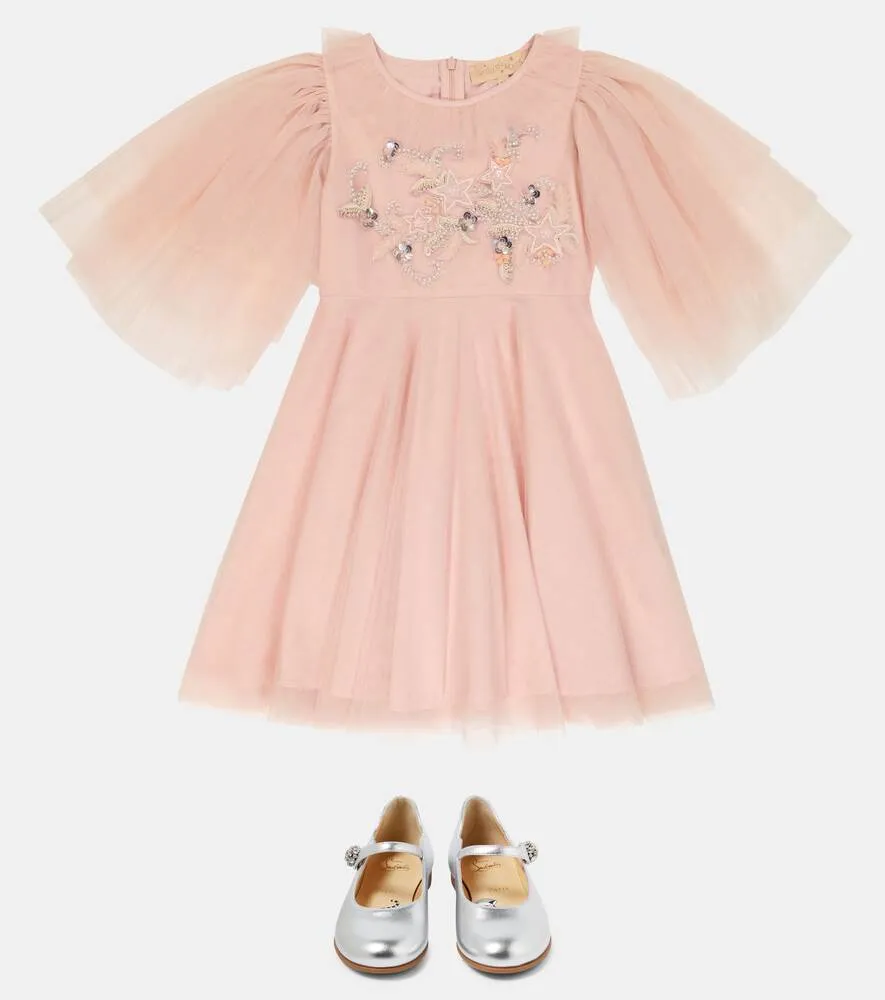 Florence dress with tulle embroidery Tutu Du Monde, pink