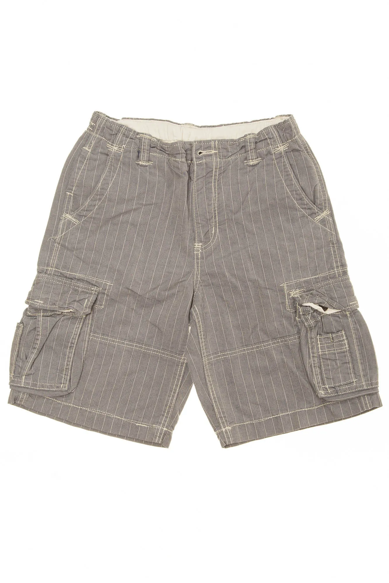 GapKids - Blue and White Striped Cargo Shorts - 14