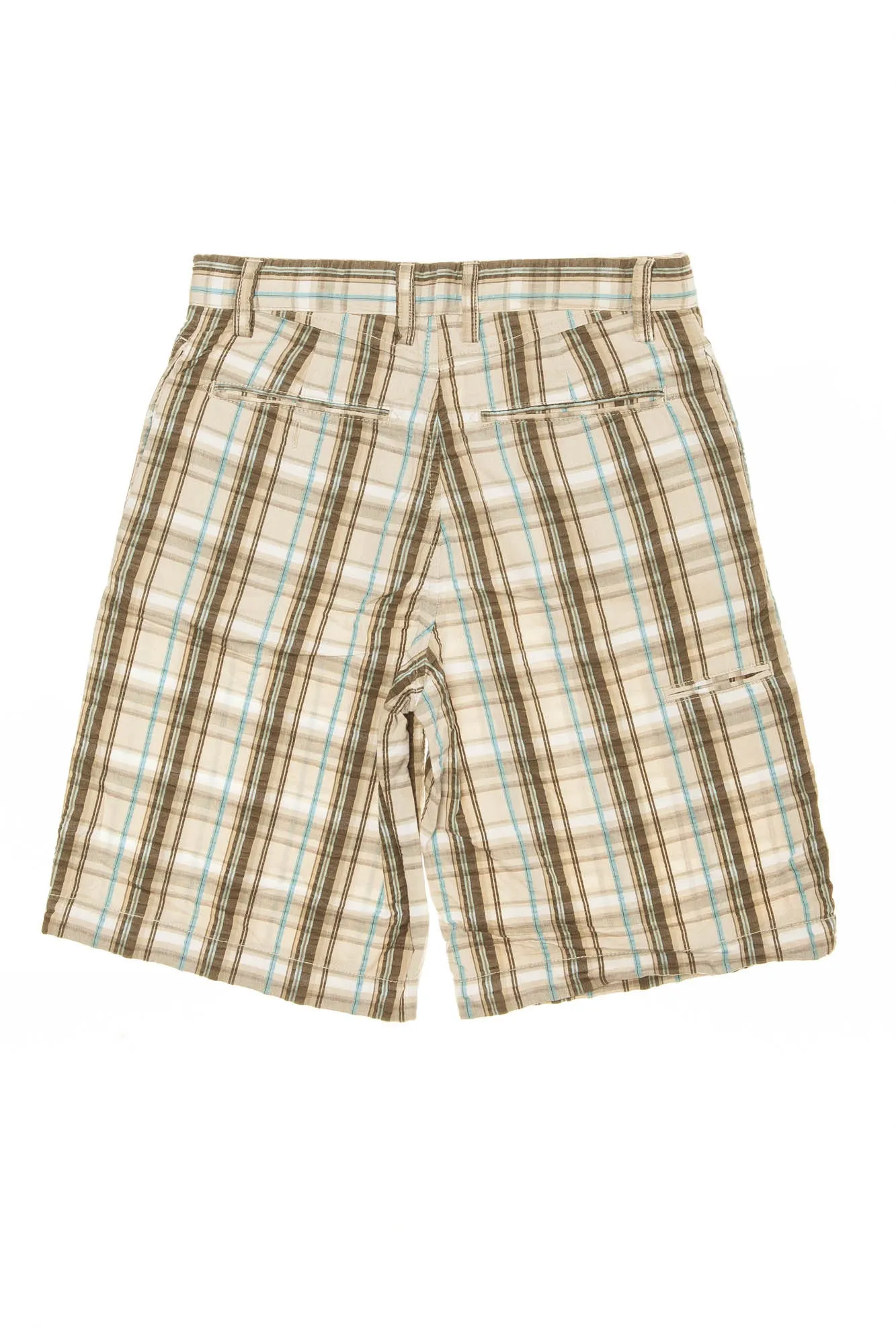 GapKids - Brown and Blue Plaid Shorts - 10