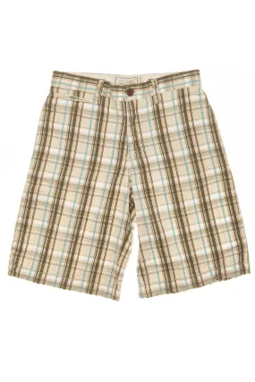 GapKids - Brown and Blue Plaid Shorts - 10