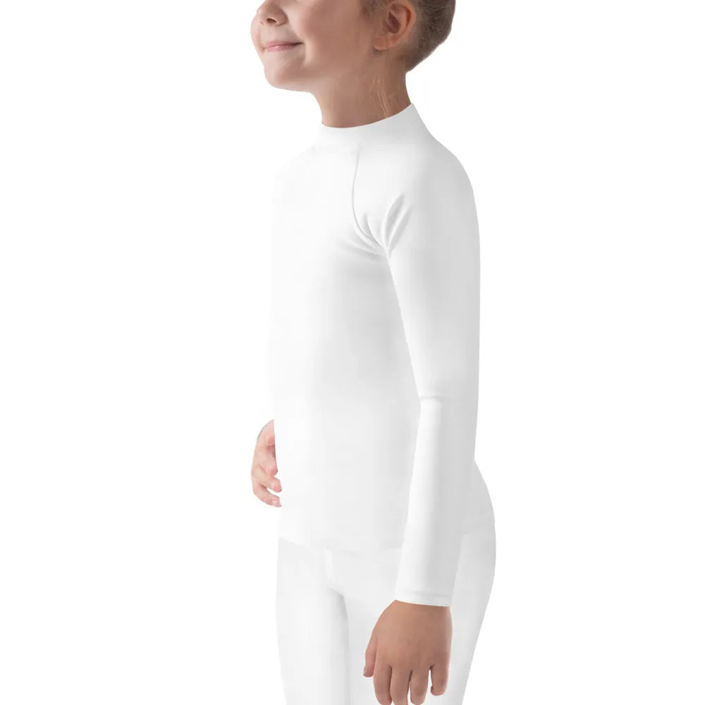 GG - Children's Long Sleeve T-Shirt with Rash Guard - White