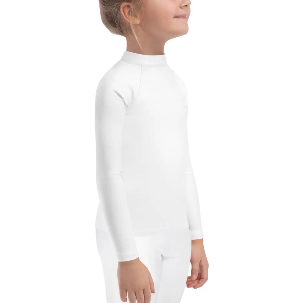 GG - Children's Long Sleeve T-Shirt with Rash Guard - White