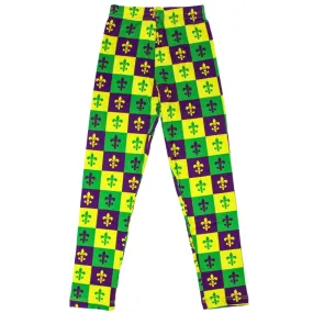 Harlequin with Fleur de Lis Leggings (Each)