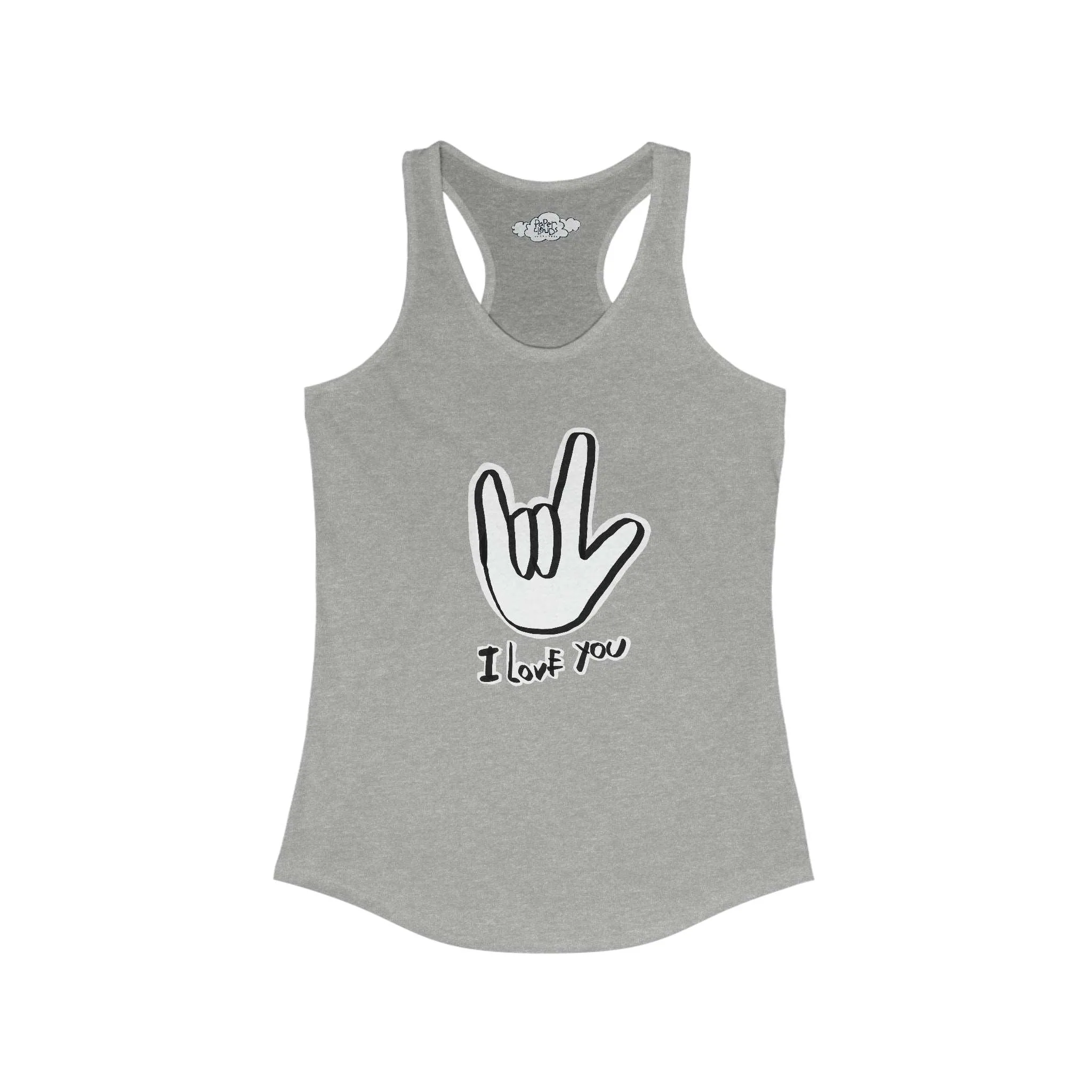 I Love You ASL Women's Racerback Tank