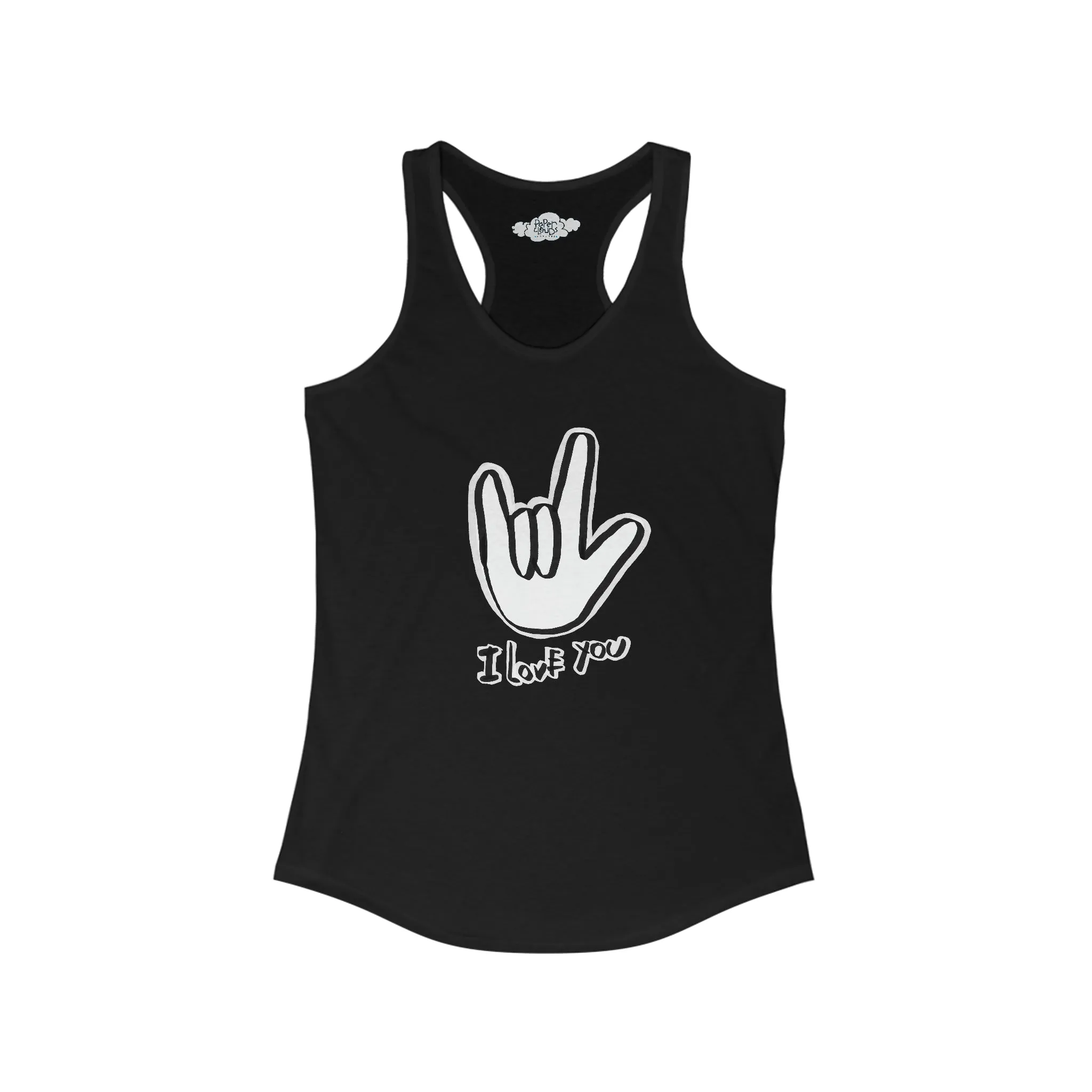 I Love You ASL Women's Racerback Tank