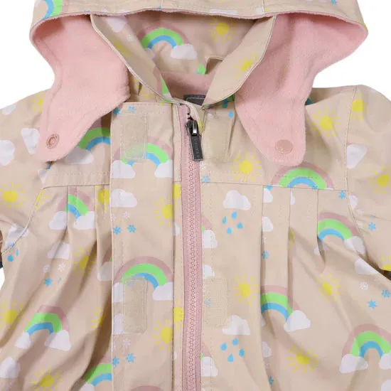 Korango Raincoat Sunshine & Rainbows Tapioca