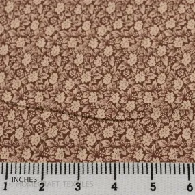 Latte Mini Floral Cotton Print