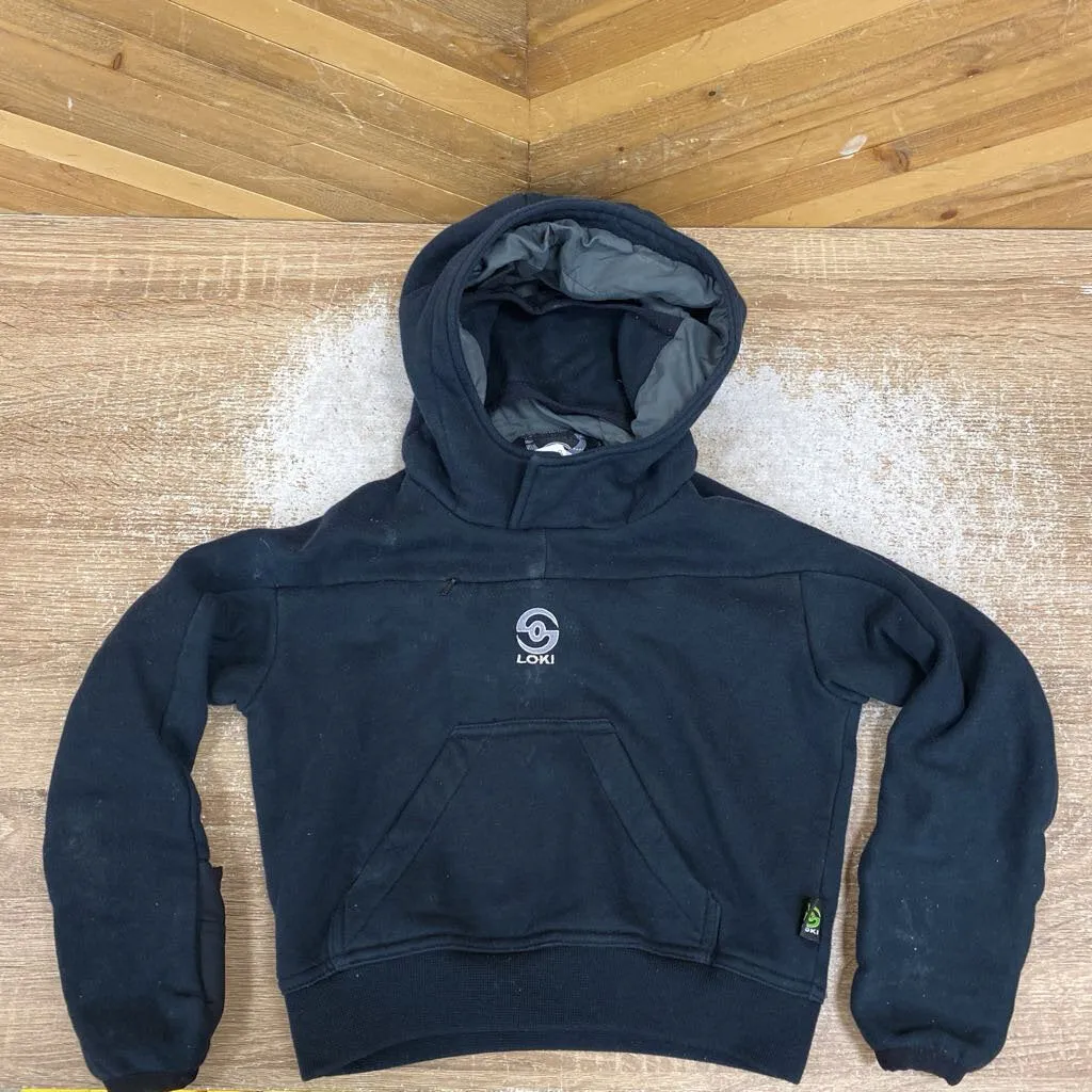 Loki - Kid's Hoodie - MSRP comp $150: Black/Grey -women-4